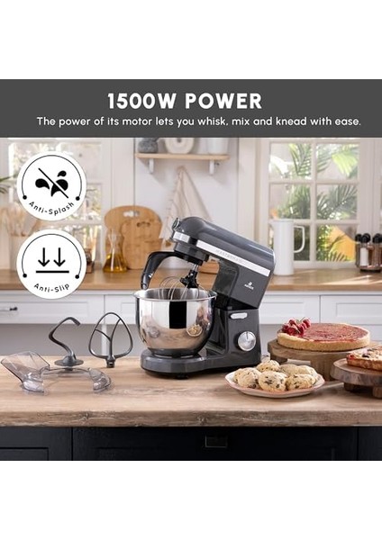 Chef Pro Çift Kollu Mutfak Şefi 1500 W Space Gray modelleri