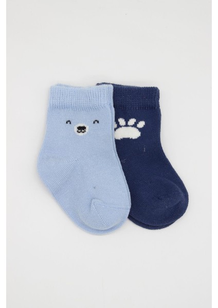 2li Bear Penye Soket Çorap 10116 Mavi fiyatları
