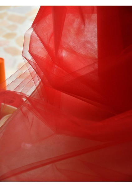 Kristaltül 150 x 100 cm Kırmızı