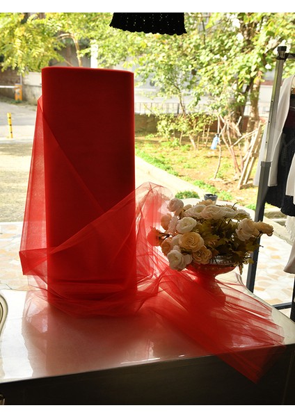 Kristaltül 150 x 100 cm Kırmızı modelleri