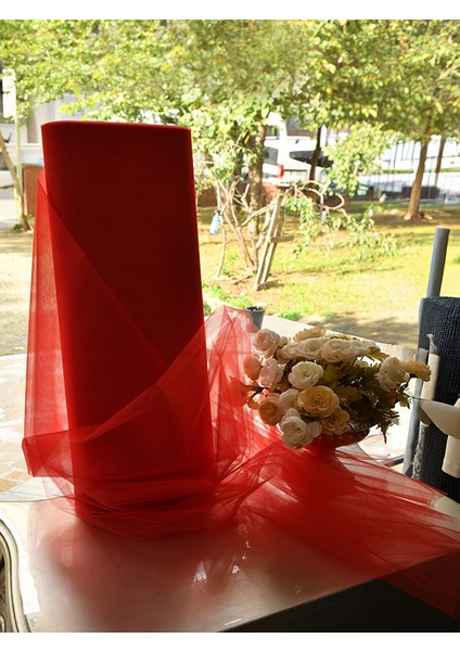 Kristaltül 150 x 100 cm Kırmızı fırsatları