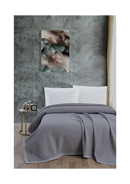 Klimalı PIKE,%100 Pamuk Petekli Pike, Dörtmevsim Pike Battal Boy 240X260 Gri fiyatları