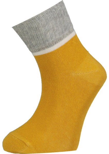 Biorganic Lady Yaş Kısa Soket Çorap 68423 Hardal