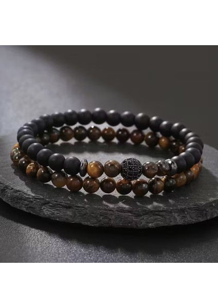 Kaplangözü ve Mat Oniks Doğaltaş Erkek Bileklik fiyatları