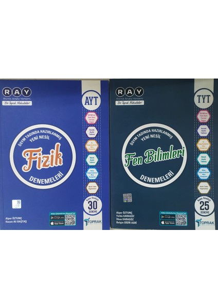 Toprak Yayıncılık Tyt Fen Bilimleri Deneme Kitabı+Ayt Fizik Denemeleri