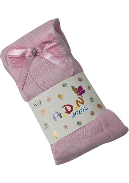 Taşlı Kurdele Aksesuarlı Külotlu Çorap