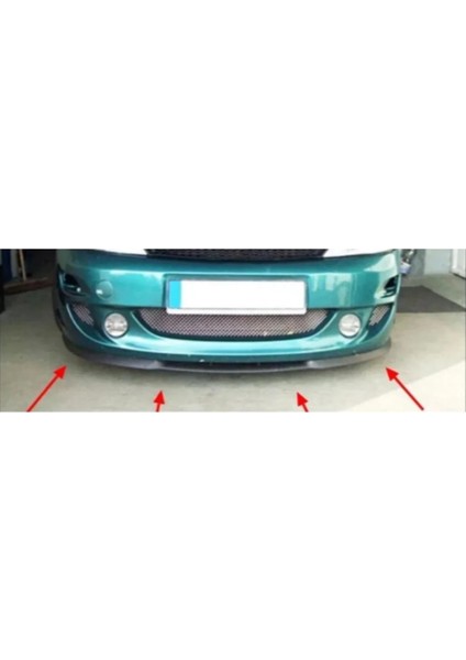 Ford Focus Mk 1 St Uyumlu Evrensel Universal 3 Parça Cupra Kupra Ön Ek Tampon Dili Lip Esnek Karlık fiyatları