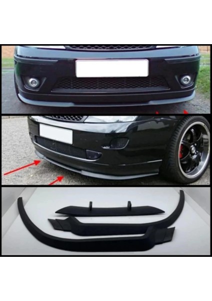 Ford Focus Mk 1 St Uyumlu Evrensel Universal 3 Parça Cupra Kupra Ön Ek Tampon Dili Lip Esnek Karlık fırsatları