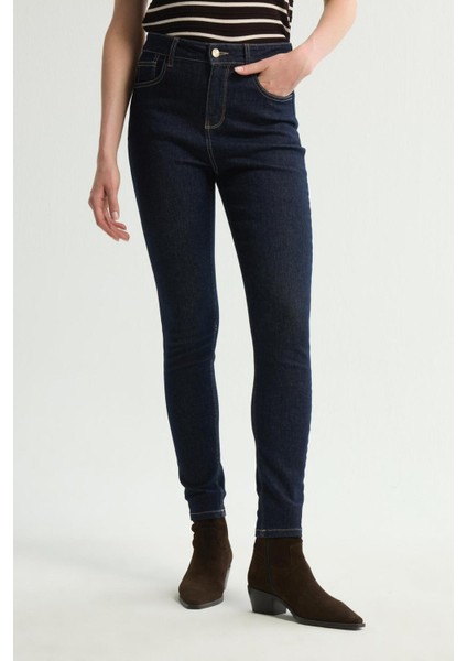 Dar Paça Denim Pantolon Lacivert 153L9724000 modelleri