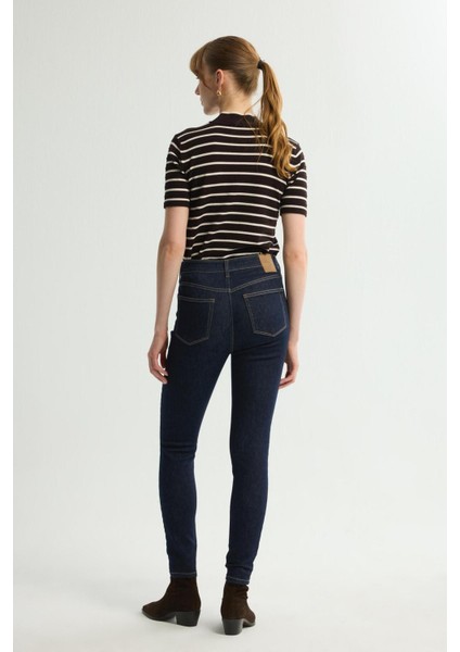 Dar Paça Denim Pantolon Lacivert 153L9724000 indirimleri