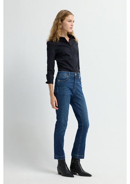 Boru Paça Denim Pantolon Mavi 15345847000 modelleri