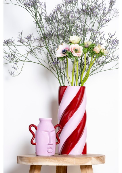 Camila Amor Del Color El Boyaması Lila Vazo