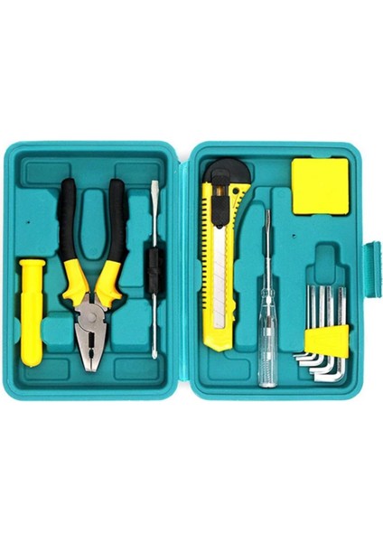 Tam Takım 12 Parça Tamir Seti Tornavida Pense Alyan Metre Falçata Full Set Kontrol Kalemi Dahil Çantalı fiyatları