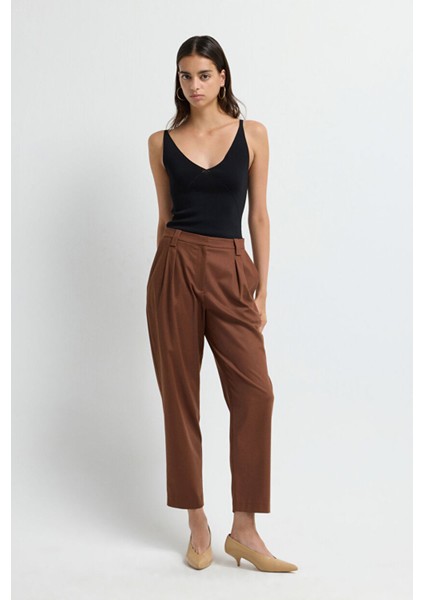 Geniş Paça Gabardin Pantolon A.kahve 15345709000 fiyatları