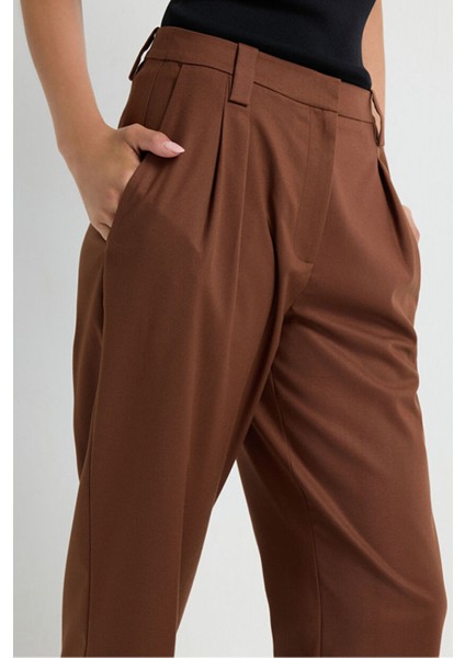 Geniş Paça Gabardin Pantolon A.kahve 15345709000 indirimleri