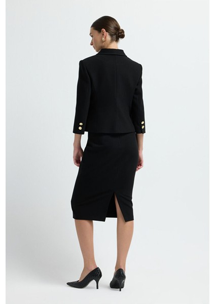 Cep Detaylı Ceket Siyah 11945655000 indirimleri