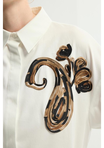 Nakışlı Gömlek Kemik 130L9280006 fiyatları