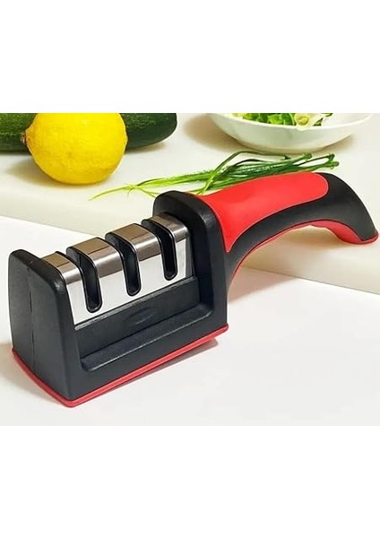 Profesyonel Bıçak Bileyici - 3 Açılı Elmas, Seramik, Tungsten Çelik Bileme Aleti | Mutfak & Şef Bıçakları Için indirimleri