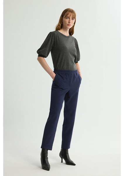 Beli Lastikli Pantolon Lacivert 153L7999007 fırsatları