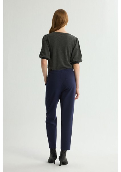 Beli Lastikli Pantolon Lacivert 153L7999007 indirimleri