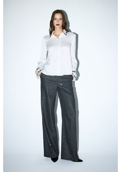 Işlemeli Gömlek Kemik 13045969000 modelleri