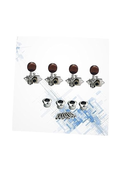 Doğru Tel Ahşap Gitar Makinesi - 2 Sol ve 2 Sağ Akort Burgusu Gitar Akort Aletleri indirimleri