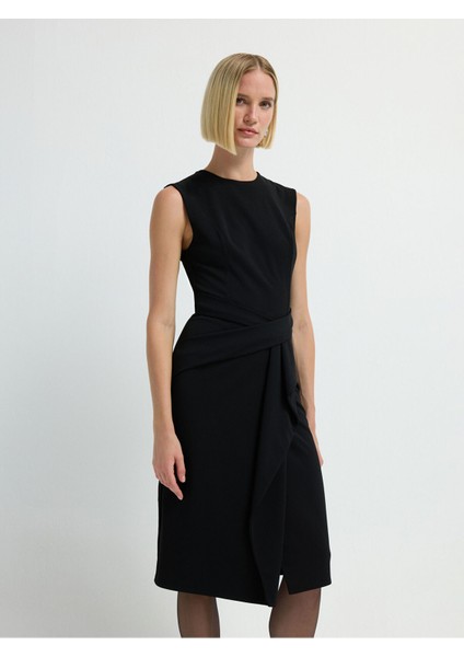 Kolsuz Örme Elbise Siyah 12445835000 fiyatları