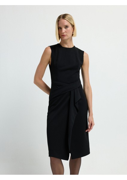 Kolsuz Örme Elbise Siyah 12445835000 indirimleri
