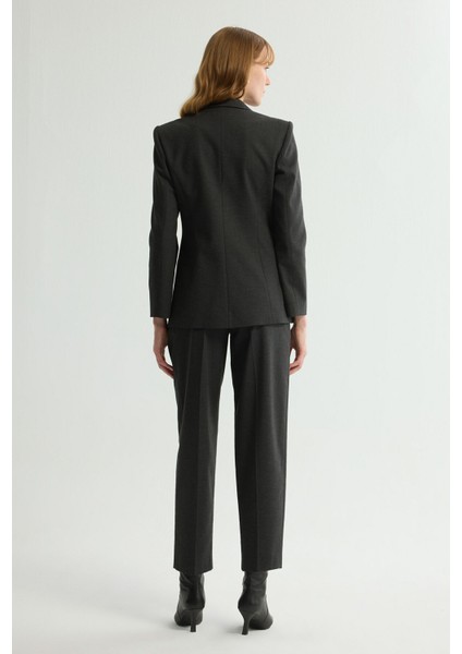 Kruvaze Gabardin Ceket Antrasit 119L9714000 indirimleri