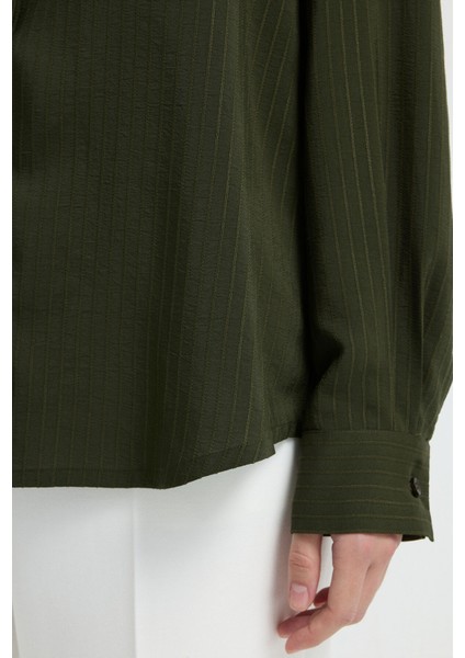 Çizgili Gömlek Haki 13045809000 fiyatları