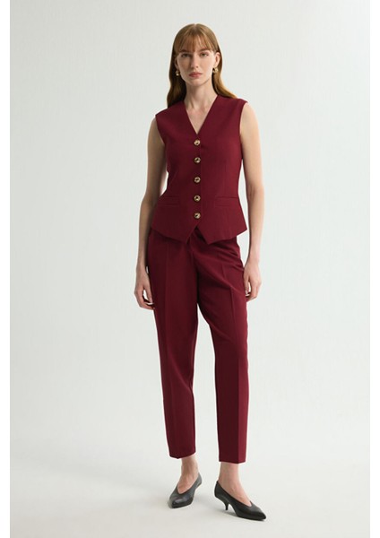 Cepli Pileli Pantolon Bordo 153L9405001