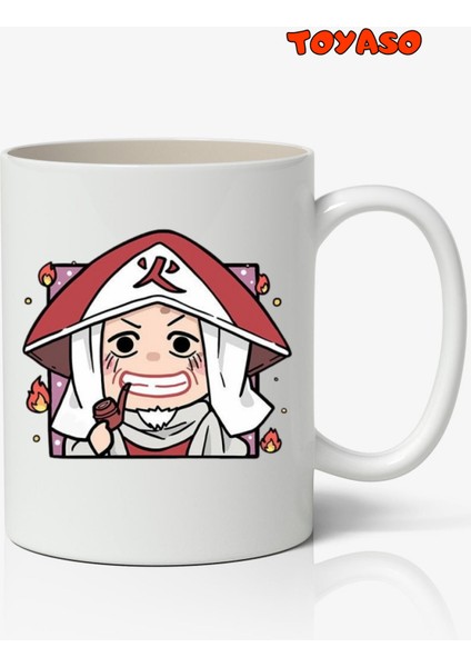 Naruto Hiruzen Sarutobi Avatar Cute Anime Temalı Beyaz Kupa Bardak Sevgiliye Arkadaşa Hediye