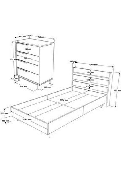 Genç Odası Takımı Modern Tasarım Beyaz Suntalam 7 Parça Set indirimleri