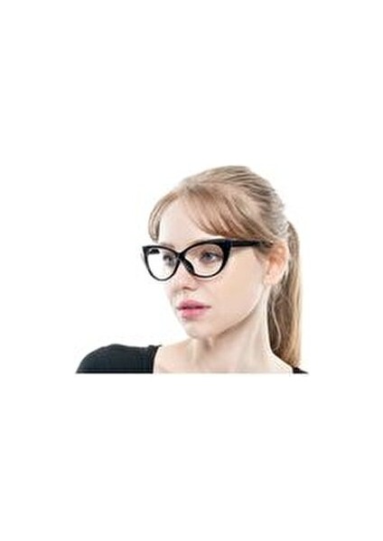 Kadın Güneş Gözlüğü Polarize Lensli Şeffaf Cam ve Siyah Çerçeve ile 145 mm indirimleri