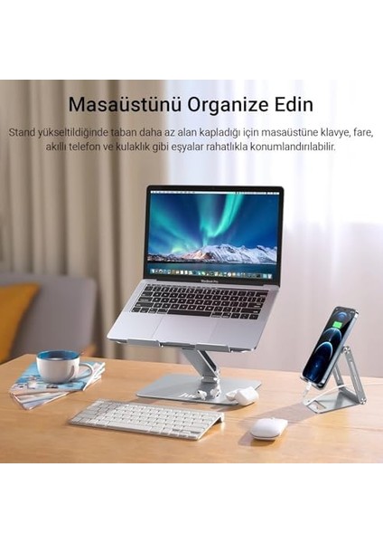 Yükseklik ve Eğim Ayarlı Ergonomik Metal Laptop 11-17 Inch Arası Dizüstü Bilgisayar, Ayarlanabilir fiyatları
