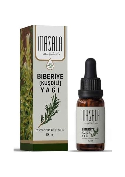 Masala Saf Biberiye (Kuşdili) Yağı 10 Ml. (Rosemary Oil) fiyatları