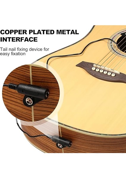 Akustik Gitar Manyetik Manyetik,akustik Gitar Manyetik Pikap Pasif Manyetik Soundhole Bobin Pick-Up Çapraz Tornavidalı 6.35MM Jak Tüm Ha Akustik Gitarları Için Pil/sondaj Gerekmez fırsatları