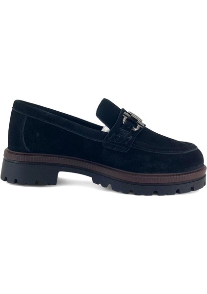 3195 25KA Kadın Günlük Ayakkabı Siyah Süet modelleri