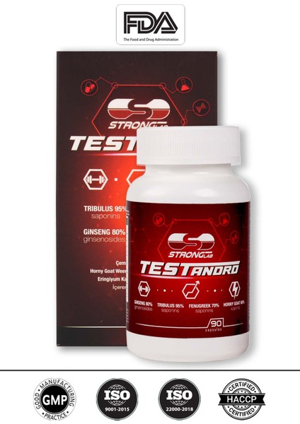 - Testandro, Tribulus, Panax Ginseng,mumiyo, Horny Goat Weed 90 Kapsül