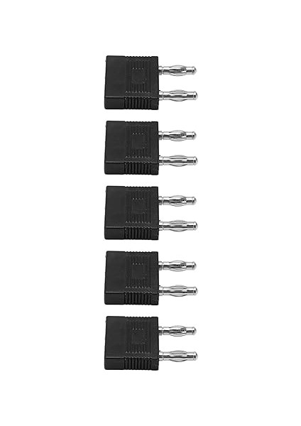 4mm Kısa Devre Muz Tapası Abs Kabuğu 1 Dişi Invertörler Için 2 Erkek Konektör, Kaynak Makineleri [5pcs] (Black)
