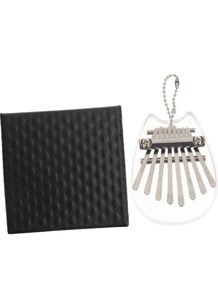 8 Not Mini Başparmak Piyano Akrilik Tuşlar Kalimba Enstrümanı Başlangıç ​​seviyesi Tema ve Kullanımı Kolay