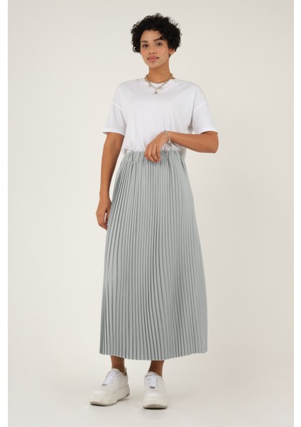 Piliseli Etek Gri modelleri