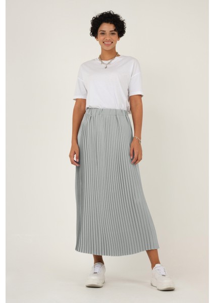 Piliseli Etek Gri indirimleri