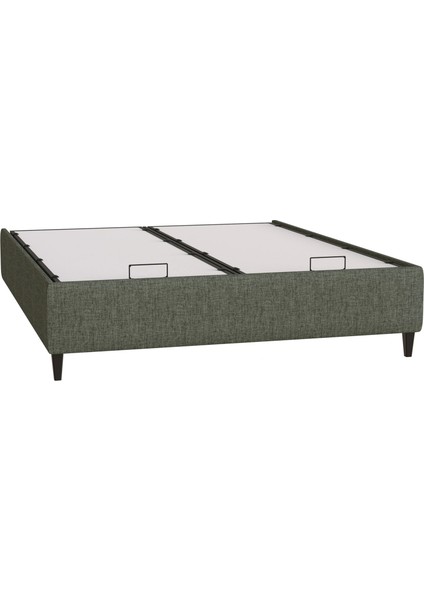 Solid Sandıklı Bazalı Karyola - 160 cm - Başlıksız