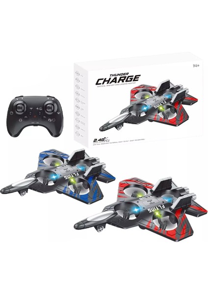 F166 Oyuncak Savaş Uçağı Flying Club Dayanıklı Köpük Gövdeli 2.4ghz Uzaktan Kumandalı 360 Derece Dönebilen