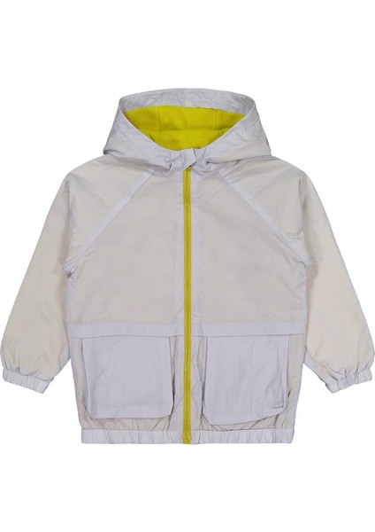 Ready Baskılı Torba Cepli 6-9 Yaş Yağmurluk - Gri 7-8 Yaş