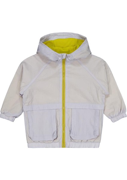 Ready Baskılı Torba Cepli 2-5 Yaş Yağmurluk - Gri 4-5 Yaş