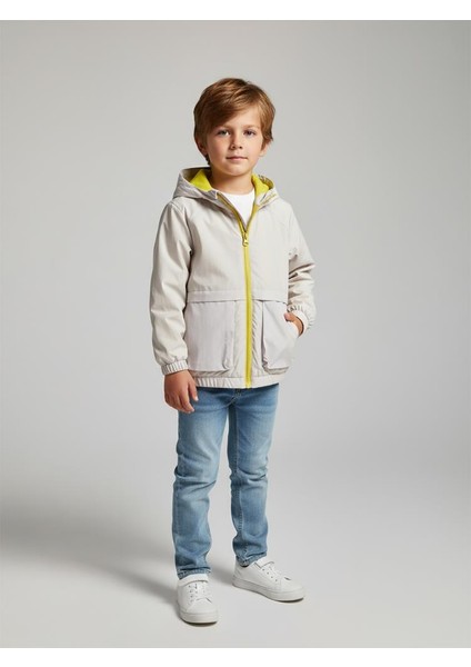 Ready Baskılı Torba Cepli 2-5 Yaş Yağmurluk - Gri 4-5 Yaş modelleri