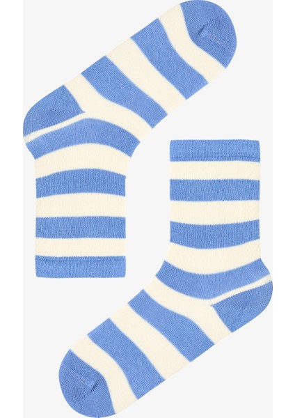 Çok Renkli Erkek Çocuk Bold Stripes 4lü Soket Çorap