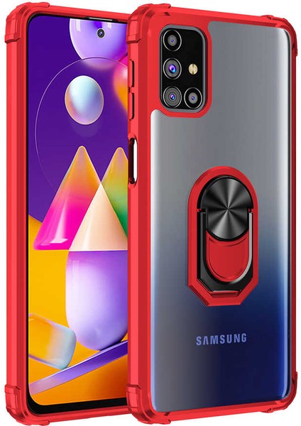 Galaxy M31S Kılıf Nxxa Mola Kapak-Kırmızı